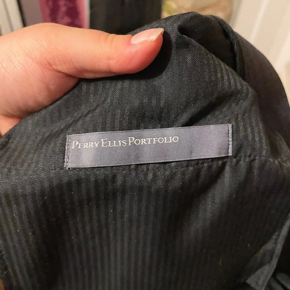 PERRY ELLIS MENS CUFFED TROUSER PANTS - Picture 5 of 5